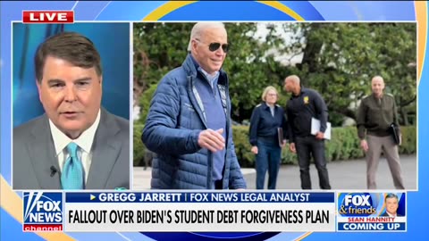 Greg Jarrett Alleges Biden's Student Debt Actions Are 'Shredding The Constitution'