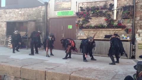 Beltane Border Morris - Logan Stone - Ship Inn, Teignmouth - 13 June 2013