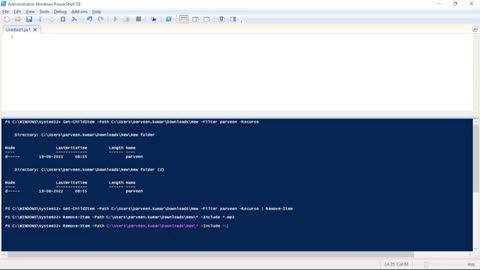 Remove item or files with PowerShell various methods