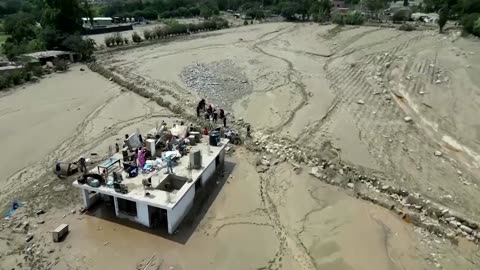 Footage shows destruction in Peru after powerful cyclone