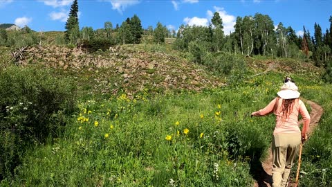 Hiking near Crested Butte, Colorado