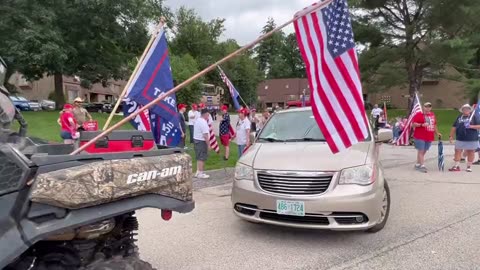 The New Hampshire Trump Team is lined up and READY to march in the Merrimack Fourth of July parade!