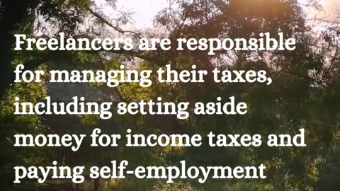 How do freelancers handle taxes and financial matters?