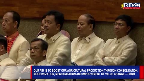 Our aim is to boost our local agricultural production through consolidation and modernization —PBBM