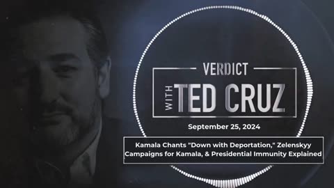 Ted Cruz- Ukrainian Leader Zelensky in the USA now to campaign for Kamala Harris