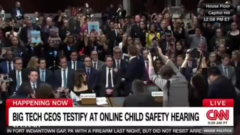 BIG TECH CEOS TESTIFY AT ONLINE CHILD SAFETY HEARING #markzuckerberg #tiktok