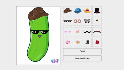 Mack Toys Dress a Pickle Online Game