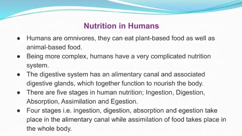 LIFE PROCESS NUTRITION CLASS 10 BIOLOGY