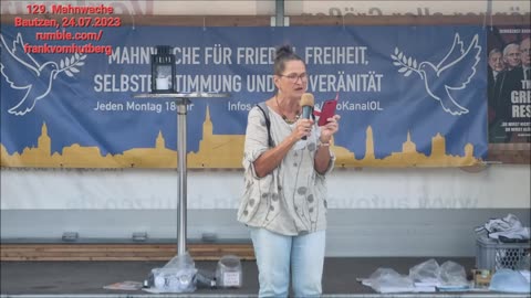 Bürgermikro MARION, Ergänzungen und Ende EDGAR - BAUTZEN, Kornmarkt, 24 07 2023, 129. MAHNWACHE 🕊