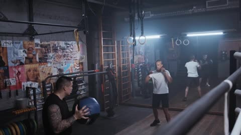 Boxing Practice outside of Ring