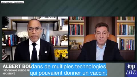 Albert Bourla CEO Pfizer "C'était contre-intuitif de choisir l'ARNm." Covid 19 plandémie Coronavirus