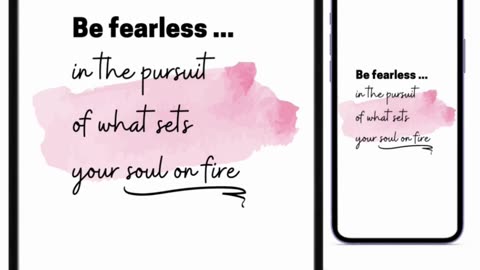 Be fearless in the pursuit of what sets your soul on fire! ❤️