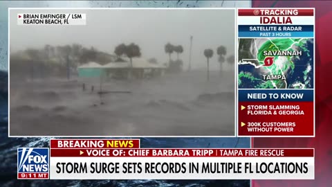 Idalia triggers life-threatening storm surge in Florida