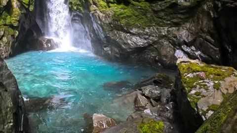 Relaxing Nature Sounds for Sleeping - Natural Calm Forest Waterfall #shorts #shortsfeed