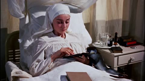 Audrey Hepburn 1959 The Nun's Story scene 4 remastered 4k