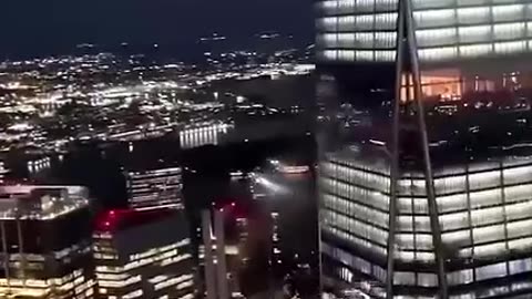 The Tribute in Light shines brightly in New York City’s skyline