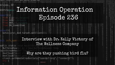 IO Episode 236 - Dr. Kelly Victory - Why Are They Pushing Bird Flu? 4/27/24