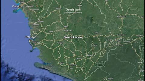 "A 71,740km Zoom into Sierra Leone 🚀🏞️: Unveiling West Africa's Coastal Gem! #SierraLeoneZoom"