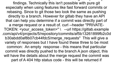 How do I find commits in Git that weren39t included in a merge or pull request