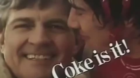 A 19 year old Keanu Reeves in a Coca Cola commercial from 1983