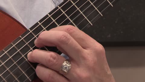 Tips of the Fingers Video #11 Ex 14 Push the Strings Out of the Way Villa Lobos Prelude 1