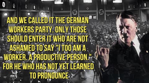 HITLER SPEAKING ENGLISH - First Speech after PRISON - (The Re-founding of the movement)