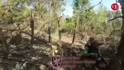 Failing to escape, desperate Russian soldier drops his weapon and surrenders to Ukrainian fighters