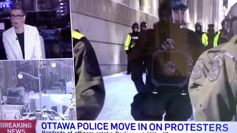 In Ottawa werden LRADs (Schallkanonen) eingesetzt.!!!