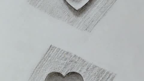 3D water drop heart ❤ Drawing..