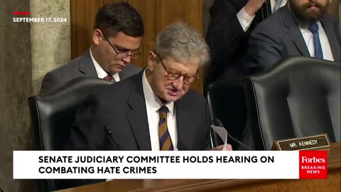 All Hell Breaks Loose as Sen John Kennedy questioned witnesses about antisemitism