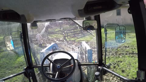 Farm Life Putting out hay