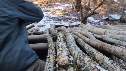 I BUILT A SHELTER IN THE FOREST!! AND LIVED THERE FOR 2 MONTHS!