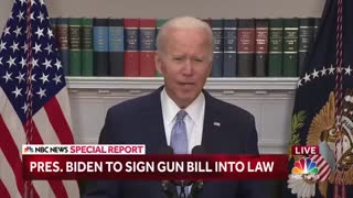 President Biden Signs Landmark Gun Legislation Into Law : 'Lives Will Be Saved'