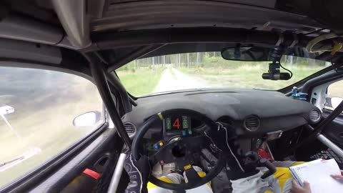 INSANE Rally Race Driver POV - Flat out Inbetween trees