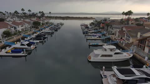 Blasian Babies DaDa Coronado Cays Canals Docks Boats Yachts Raw 4K Skydio 2+ Footage!