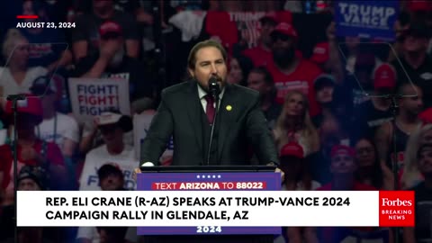 Eli Crane Urges Voters To Fight Like Hell For Donald Trump During Arizona Rally