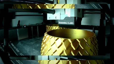 3D PRINT GOLD MONEY BOX TIME LAPSE