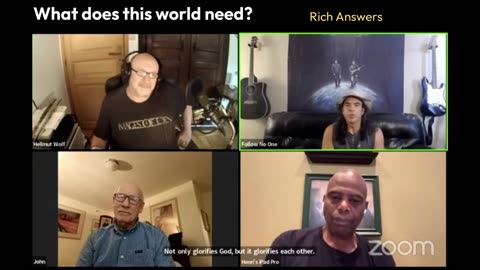 WHAT DOES THIS WORLD NEED? Rich Answers #interview #Music #rock