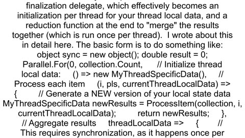 How to manage Thread Local Storage TLS when using TPL