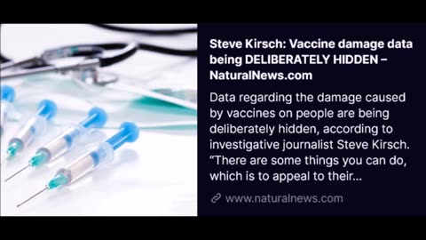 They are hiding the damage data of the vaccine