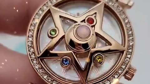 Anime Sailor Moon OST Limited Crystal Star Compact Quartz Watch For Women Wristwatch Lu