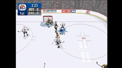 NHL2000 (Ps1) Boston Bruins vs Chicago Blackhawks Part1