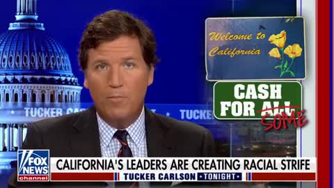 Tucker calls out cities for punishing people based on skin color.