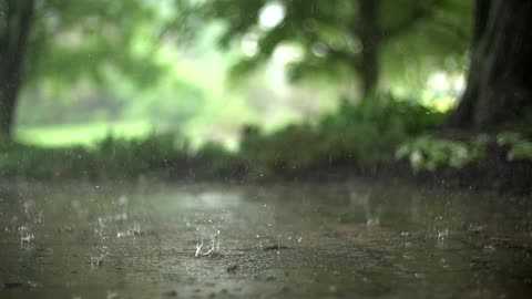 Raindrops in super slow motion