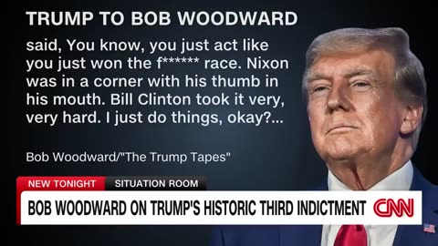 Bob Woodward reacts to Trump’s historic third indictment