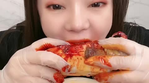 ASMR eating Spicy Seafood 🔥🔥🔥