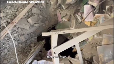 Israel-Hamas War2023 : Tunnel Shaft inside School of Shujaiyya