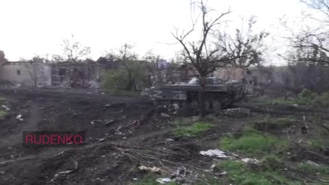 Footage of the storming of Pervomayskoye village by Somali-group fighters