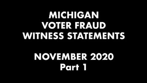 2020 Election - MI Voter Fraud Witness Barry Doherty describes seeing networked voting machines