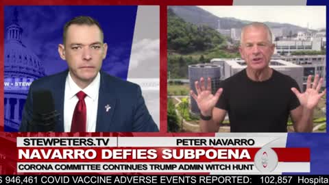 Navarro Defies Subpoena: Corona Committee Continues Trump Admin Witch Hunt.